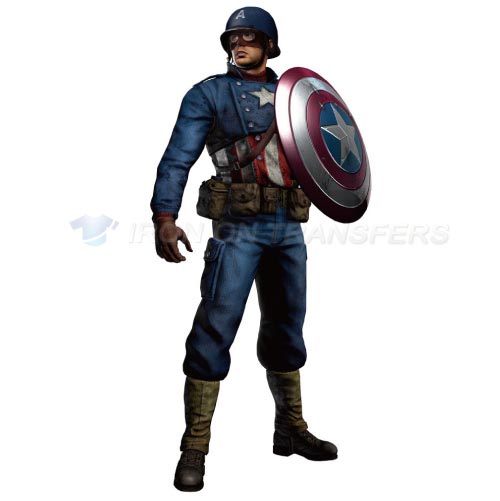Captain America Iron-on Stickers (Heat Transfers)NO.90